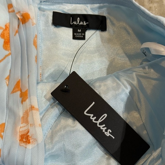 NWT Women’s LULU’S Fashionably Refined floral one shoulder maxi dress- Size Med - Picture 6 of 10